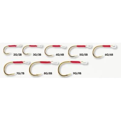 Крючки Smith для воблеров и блесен Assist Hook Vertical Gold №3G (5шт./упак.) 6мм.