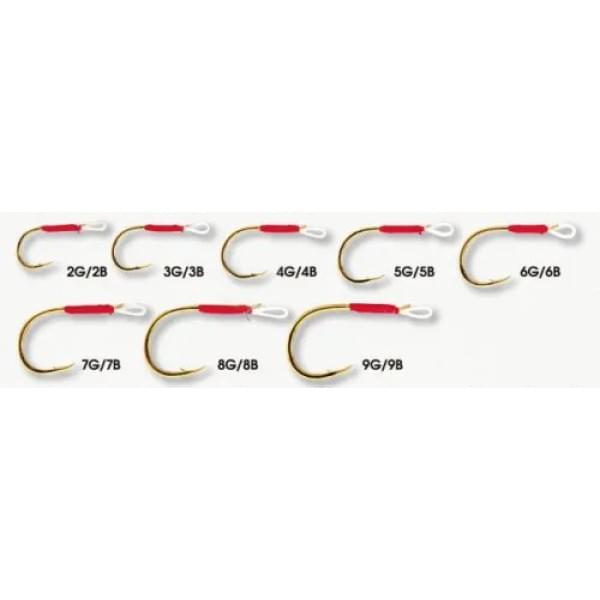 Крючки Smith для воблеров и блесен Assist Hook Vertical Gold №3G (5шт./упак.) 6мм.
