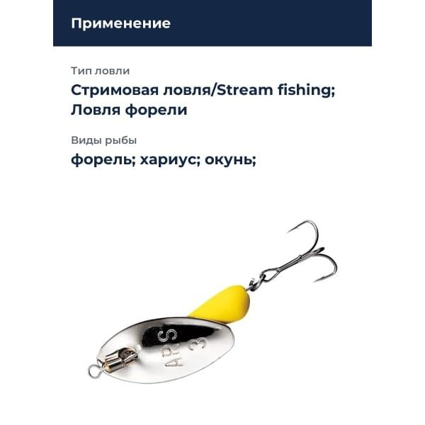 Блесна Smith AR Spinner Trout Model 1,6гр. №01