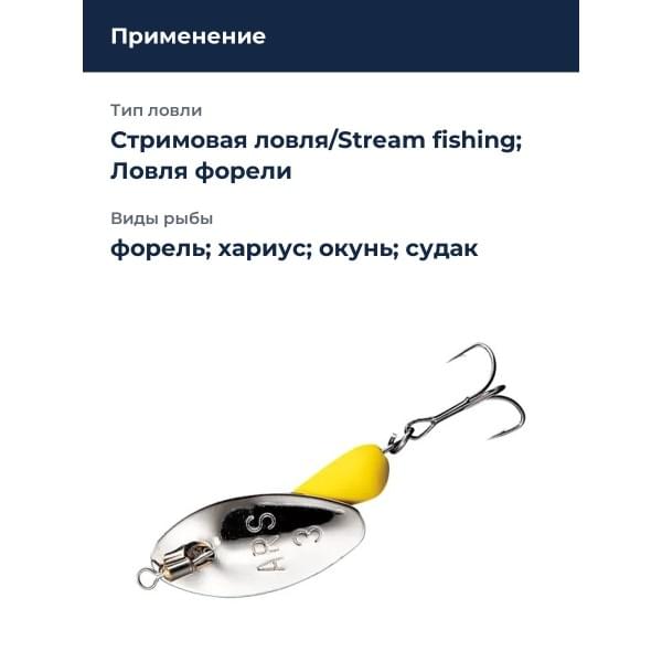 Блесна Smith AR Spinner Trout Model 2,1гр. №01