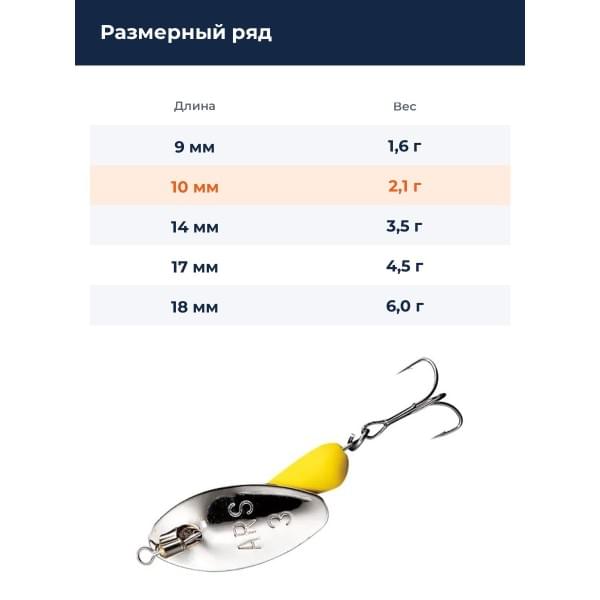 Блесна Smith AR Spinner Trout Model 2,1гр. №01