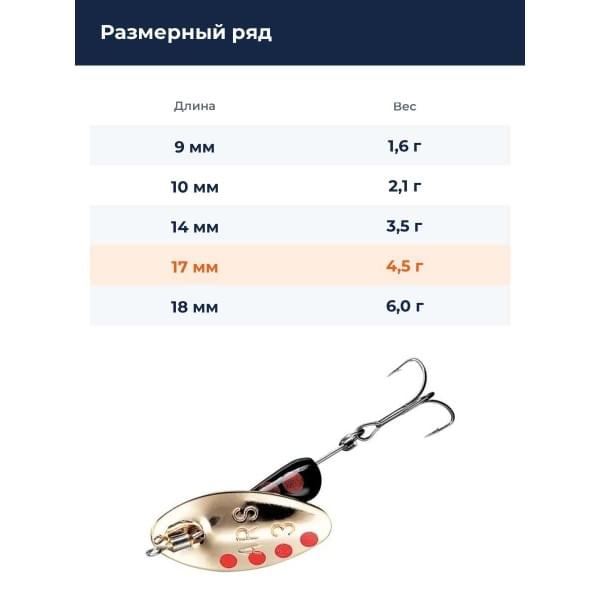 Блесна Smith AR Spinner Trout Model 4,5гр. №04