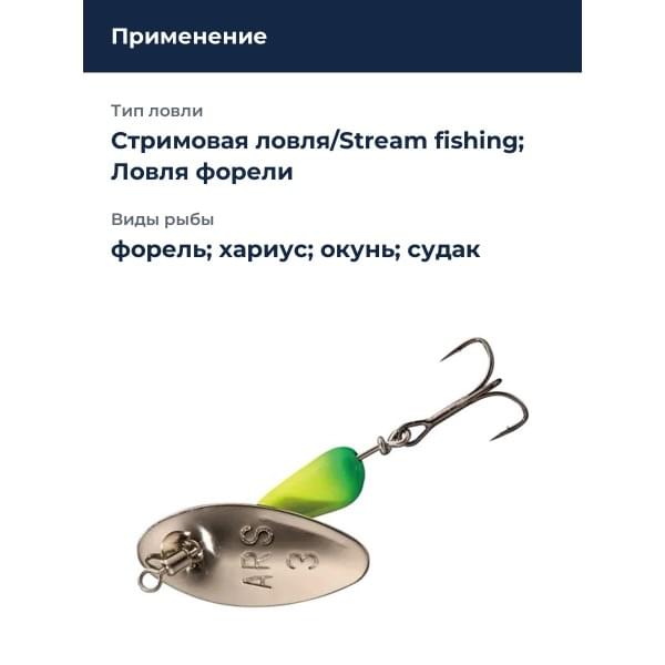 Блесна Smith AR Spinner Trout Model 3,5гр. №21