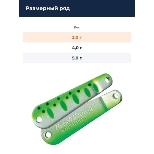 Блесна Smith Back & Forth 3,0гр. №54