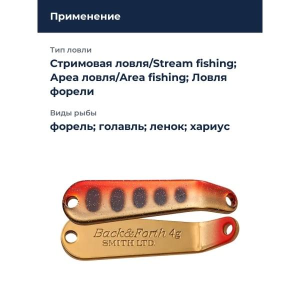 Блесна Smith Back & Forth 5,0гр. №22