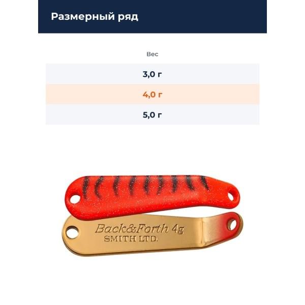 Блесна Smith Back & Forth 4,0гр. №18