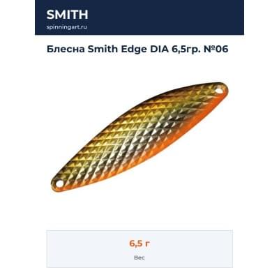 Блесна Smith Edge DIA 6,5гр. №06