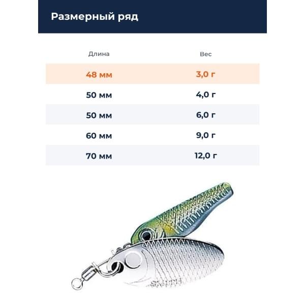 Блесна Smith Niakis 3,0гр. №03