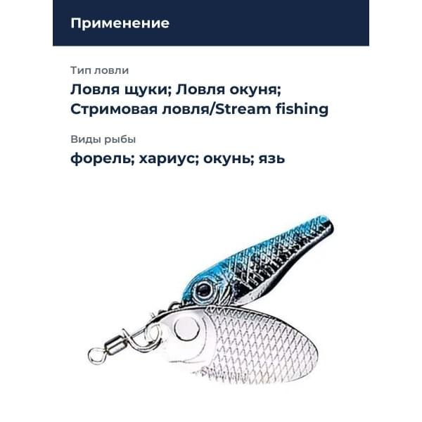 Блесна Smith Niakis 3,0гр. №15Silver