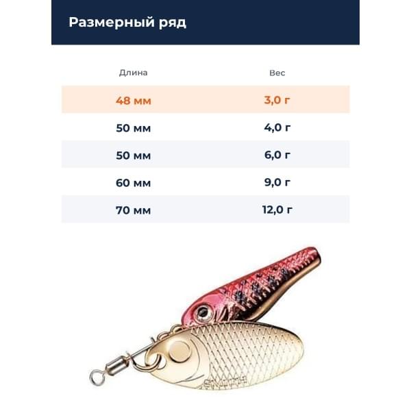 Блесна Smith Niakis 3,0гр. №19