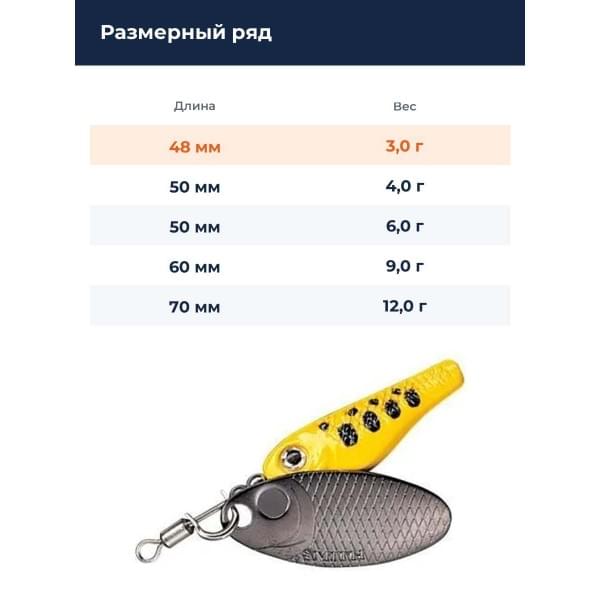 Блесна Smith Niakis 3,0гр. №24