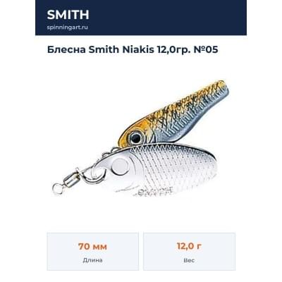 Блесна Smith Niakis 12,0гр. №05
