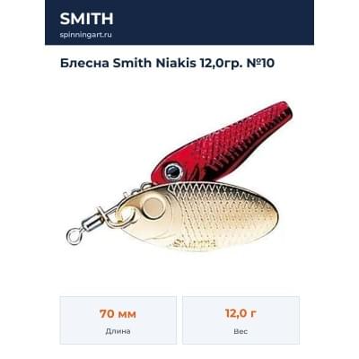 Блесна Smith Niakis 12,0гр. №10