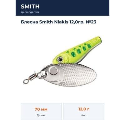 Блесна Smith Niakis 12,0гр. №23