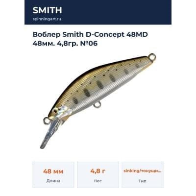 Воблер Smith D-Concept 48MD 48мм. 4,8гр. №06