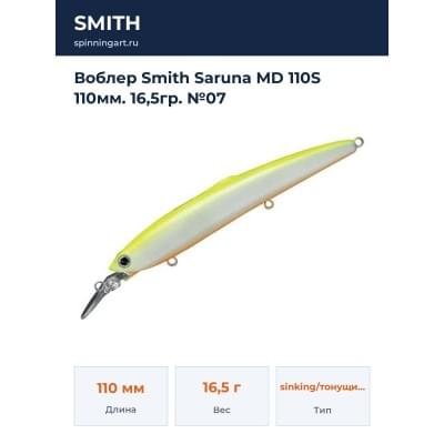 Воблер Smith Saruna MD 110S 110мм. 16,5гр. №07