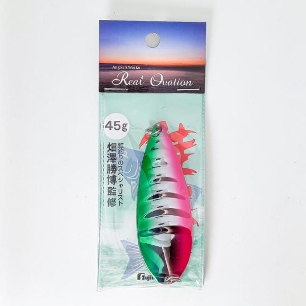 Блесна колеблющаяся Fujiwara Sake-Katz 45гр #Green Pink