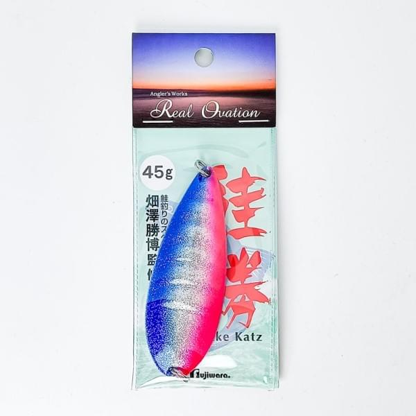 Блесна колеблющаяся Fujiwara Sake-Katz 45гр #Silver Powder Blue Pink