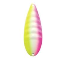 Блесна колеблющаяся Fujiwara Sake-Katz 55гр #Chartreuse Pink Glow