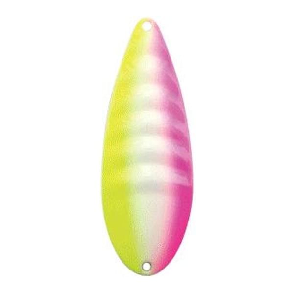 Блесна колеблющаяся Fujiwara Sake-Katz 55гр #Chartreuse Pink Glow