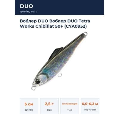 Воблер DUO Воблер DUO Tetra Works Chibiflat 50F (CYA0952)