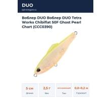 Воблер DUO Воблер DUO Tetra Works Chibiflat 50F Ghost Pearl Chart (CCC0390)