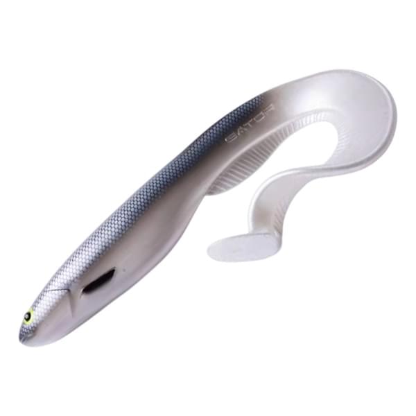 Приманка силиконовая Gator Catfish 40см (1шт) #Silver Minnow