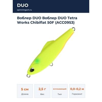 Воблер DUO Воблер DUO Tetra Works Chibiflat 50F (ACC0953)