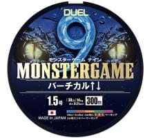 Шнур плетеный Duel Monster Game 9 Vertical #4.0 300м  31кг 0.34мм (5 color)