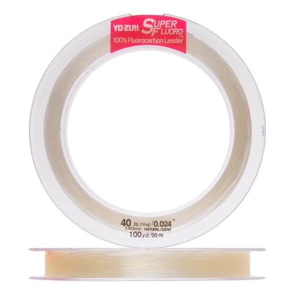 Флюорокарбон YO-ZURI SUPERFLUORO 100YDS 40Lbs 19kg (0.602mm)