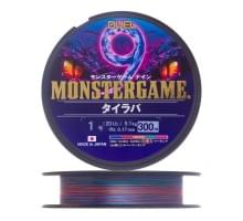 Шнур плетеный Duel Monster Game 9 Tairaba #1.0 300м  9.1кг 0.17мм (5 color)