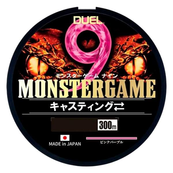 Шнур плетеный Duel Monster Game 9 Casting #3.0 300м  25кг 0.30мм (pink purple)