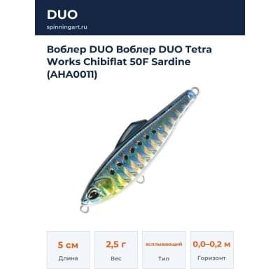 Воблер DUO Воблер DUO Tetra Works Chibiflat 50F Sardine (AHA0011)