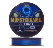 Шнур плетеный Duel Monster Game 9 Vertical #6.0 300м  41кг 0.42мм (5 color)