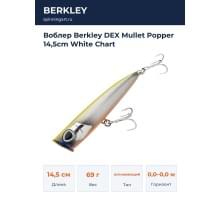 Воблер Berkley DEX Mullet Popper 14,5cm White Chart