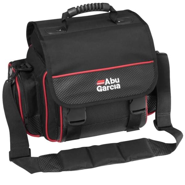 Сумка с коробками Abu Garcia Tackle Box Bag Systems (Bag WWhite 4 Boxes Small) 42x24x30cm Black/Red