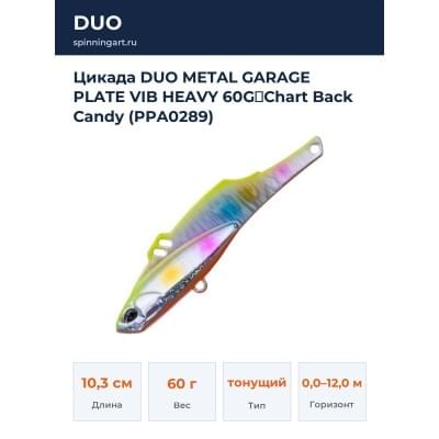 Цикада DUO METAL GARAGE PLATE VIB HEAVY 60G：Chart Back Candy (PPA0289)