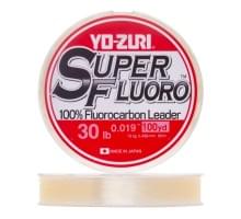 Флюорокарбон YO-ZURI SUPERFLUORO 100YDS 30Lbs 13kg (0.488mm)
