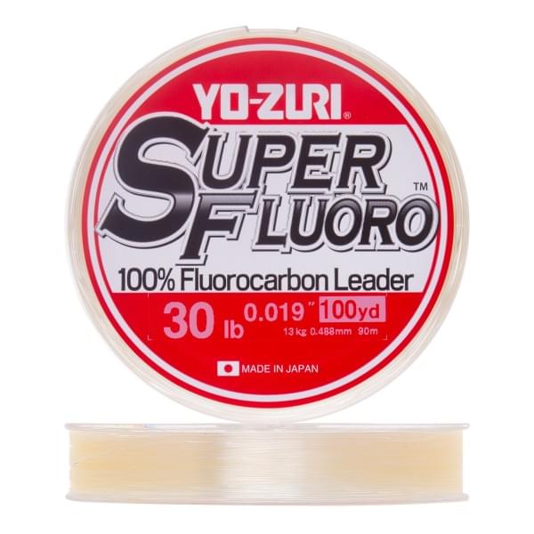 Флюорокарбон YO-ZURI SUPERFLUORO 100YDS 30Lbs 13kg (0.488mm)