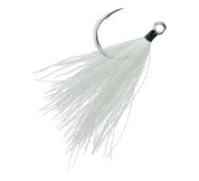 Крючок одинарный с опушкой BKK Lone Diablo Bucktail White #7/0 (2шт)