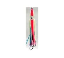 Крючок-ассист спарка Fujiwara Katz-Tako #17 с октопусом 2,5" #FW6 Glow Pink