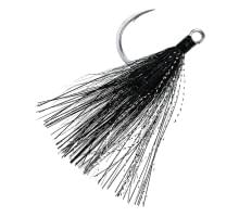 Крючок одинарный с опушкой BKK Lone Diablo Bucktail Black #4/0 (3шт)