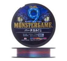 Шнур плетеный Duel Monster Game 9 Vertical #0.8 300м  7.3кг 0.15мм (5 color)