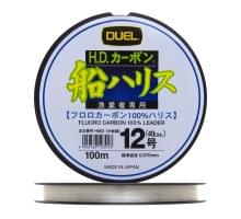 Флюорокарбон Duel H.D,Carbon Fune Leader Fluorocarbon 100% 100м #12 (0,57мм) 19,0kg