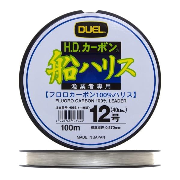 Флюорокарбон Duel H.D,Carbon Fune Leader Fluorocarbon 100% 100м #12 (0,57мм) 19,0kg