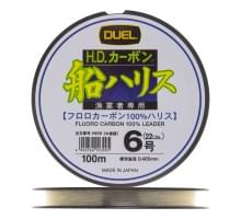 Флюорокарбон Duel H.D,Carbon Fune Leader Fluorocarbon 100% 100м #6,0 (0,405мм) 11,0kg