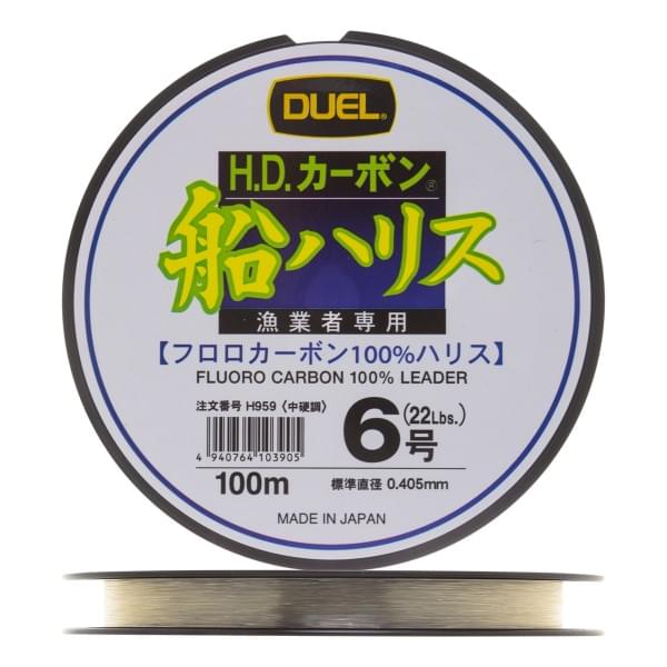 Флюорокарбон Duel H.D,Carbon Fune Leader Fluorocarbon 100% 100м #6,0 (0,405мм) 11,0kg