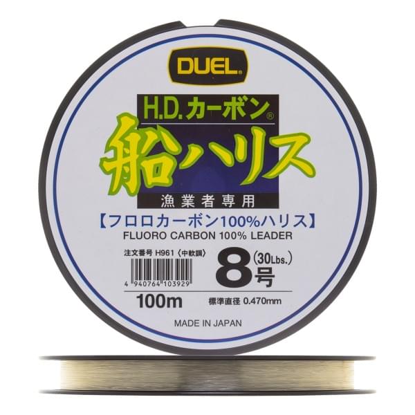 Флюорокарбон Duel H.D,Carbon Fune Leader Fluorocarbon 100% 100м #8,0 (0,47мм) 13,0kg