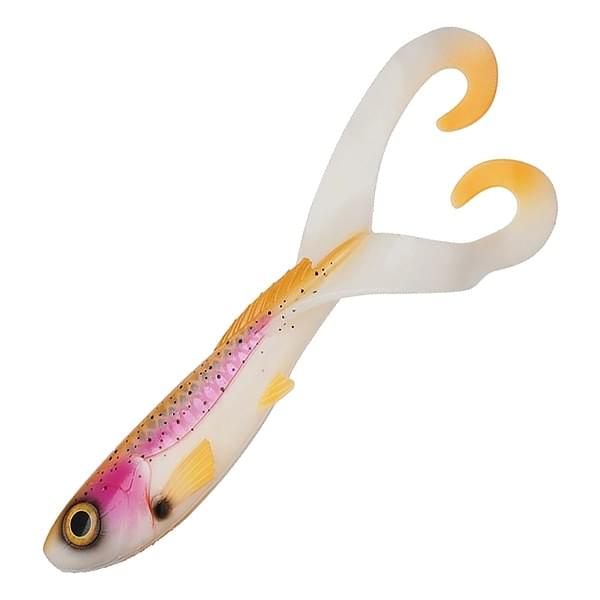 Приманка силиконовая Abu Garcia Beast Twintail 21cm 4шт #Albino Trout