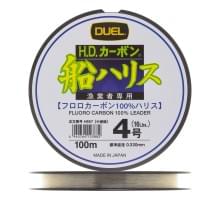 Флюорокарбон Duel H.D,Carbon Fune Leader Fluorocarbon 100% 100м #4,0 (0,33мм) 7,0kg